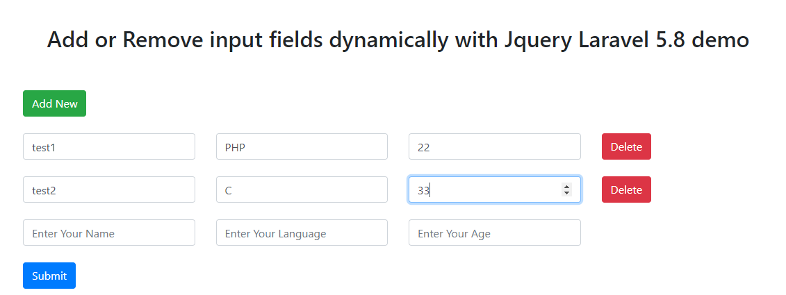 Jay_Developer's tweet image. #Laravel Add and Remove Input Fields Dynamically with Jquery Laravel 5.8 | PHP | #JayVitech

jayvitech.blogspot.com/2019/11/add-an…

#jQuery #input #add #remove #Dynamic #Ajax #latestnews  #PHP #Trending #TrendingNow #Blog #bloggingtips #Bloggers #Angular #javascript #100DaysOfCode #today