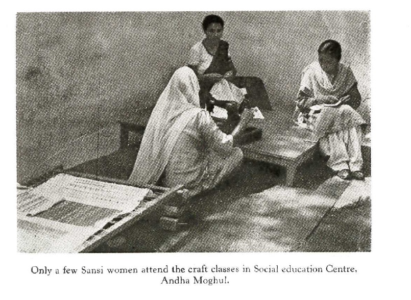 At the Social Education Centre in Reclamation Colony, Delhi, women were taught literacy & training in handicrafts. A social worker also taught “useful topics like motherhood & the child, ‘Family planning, Household budget’, personal hygiene; cleanliness and disease” 10/