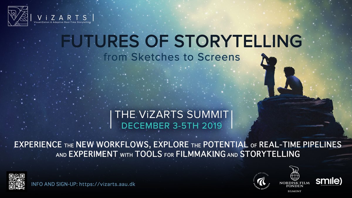 Coming up next week: The ViZARTS Summit 2019. 
Drop by for quick inspirations or to join us all three days to dive deeper:
facebook.com/events/3960604…
#vizartsmagic <a href="/VizartsAAU/">ViZARTS</a>
  @nordiskfilm
 @samsungdanmark
 #VFX 
 #filmmaking #storytelling #animation #gamedevelopment