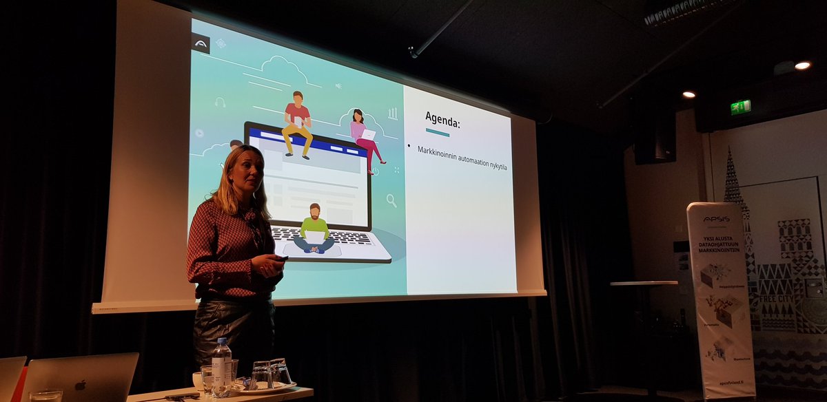 <a href="/minna_laurila/">Minna Laurila</a> <a href="/ApsisFinland/">APSIS Finland</a> #digiaamu #Tampere Nyt asiaa automaatiosta! #markkinointi #sisältömarkkinointi #automaatio
