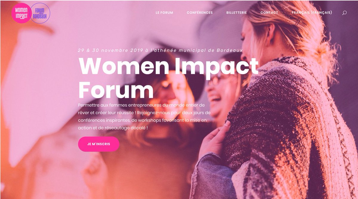 Le Women Impact Forum de <a href="/LConnect_fr/">LConnect</a> aura lieu vendredi et samedi à #Bordeaux. #EDF est fier d'être partenaire de cet évènement de l'entreprenariat féminin avec une conférence animée par <a href="/VDebelvalet/">Véronique Debelvalet</a> Directrice Déléguée #EDF Commerce Sud-Ouest #WomenImPACTForum #WIF2019