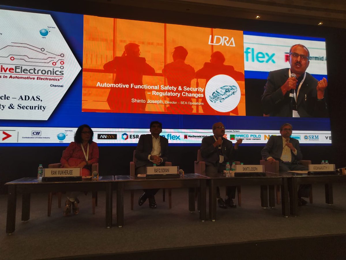 TNTDPC_Official's tweet image. Opening remarks by Mr Shinto Joseph Director,LDRA Technology Pvt.Ltd
#functionalsecurity #regulatorychanges