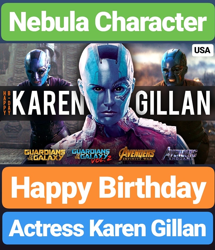 Happy Birthday 
NEBULA Actress karen Gillan (NEBULA) 