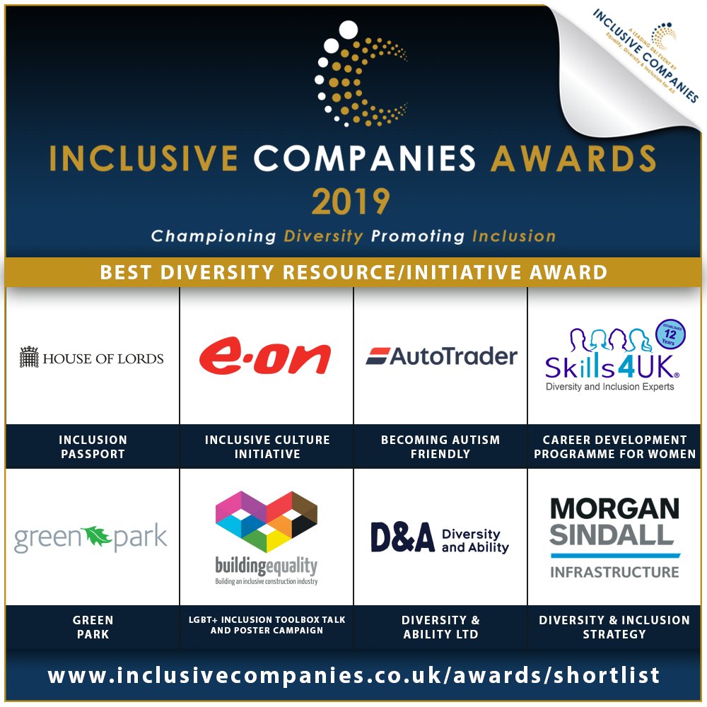 Diversity and Ability (@danda_inclusion) on Twitter photo Thrilled to be shortlisted and invited to celebrate all things inclusive <a href="/InclusiveAwards/">Inclusive Awards / Companies</a> last night.
Congratulations to all of the winners! Thrilled to be shortlisted and invited to celebrate all things inclusive <a href="/InclusiveAwards/">Inclusive Awards / Companies</a> last night.
Congratulations to all of the winners!
