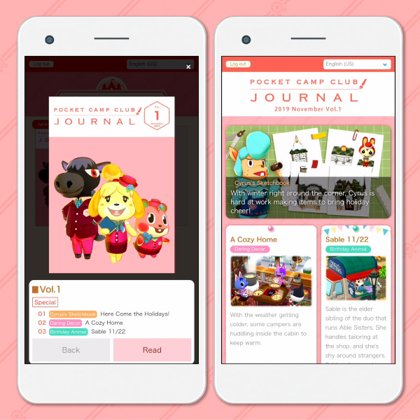 Pocket_Camp's tweet image. Extra, extra, read all about it! The first issue of the Pocket Camp Club Journal is here! This newsletter features sections like Daring Decor, where you'll get an exclusive first look at items before they're released. You can even access the Journal during your free trial period!