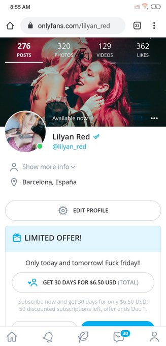 Today is #Fuckfriday !!!  So u have a 50% discount in my @OnlyFans !!! Just 6.50$  - 5&euro;. Only today and<a href="/tag/fuckfriday"class="tags">#Fuckfriday</a>