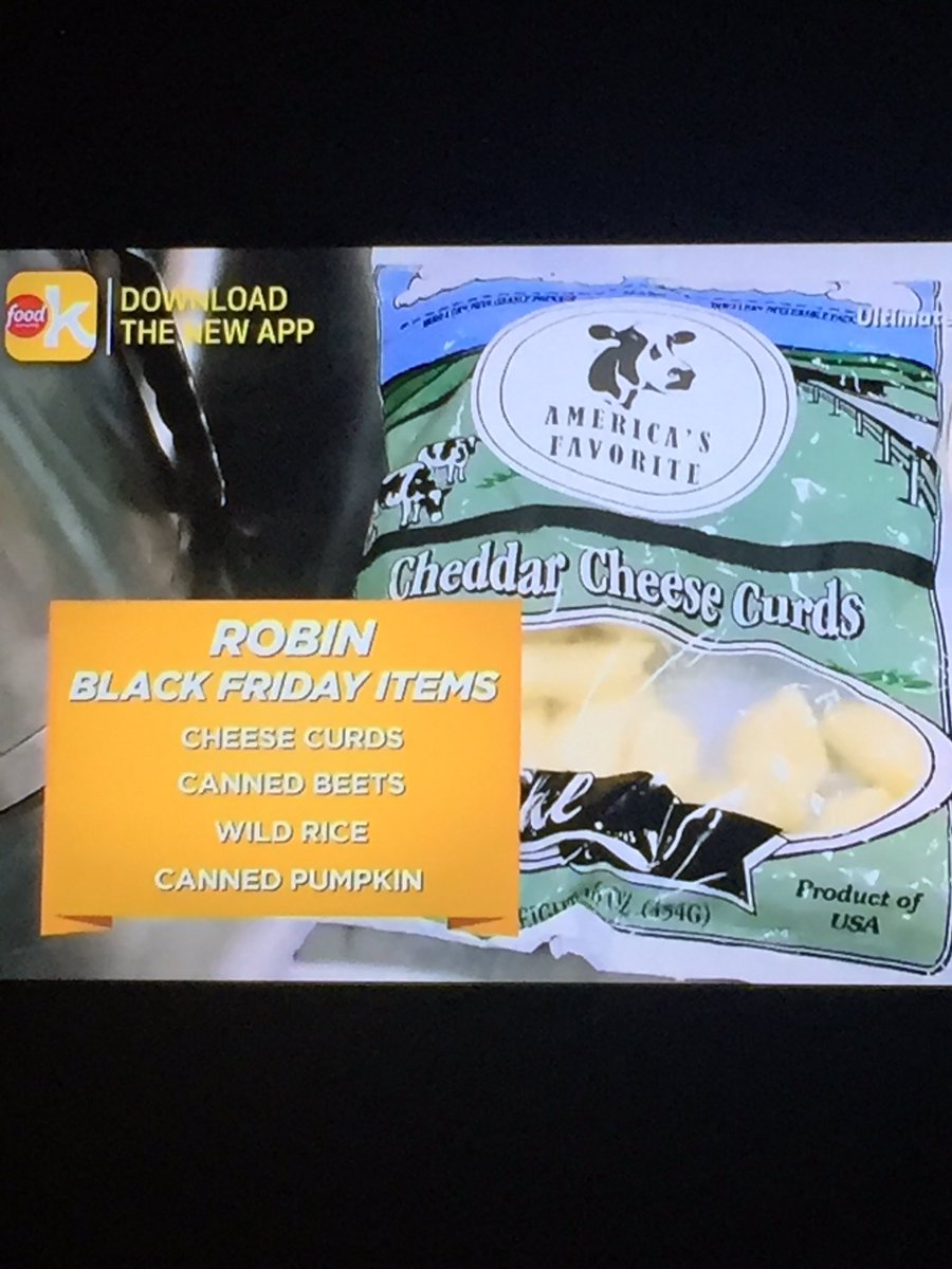 shantweets17's tweet photo. Did anyone else catch that @CheeseCurdsWI ‘s cheese curds were on the #Ultimatethanksgivingchallenge on @FoodNetwork ? Right? 💕💕 https://t.co/jlsBmycjac