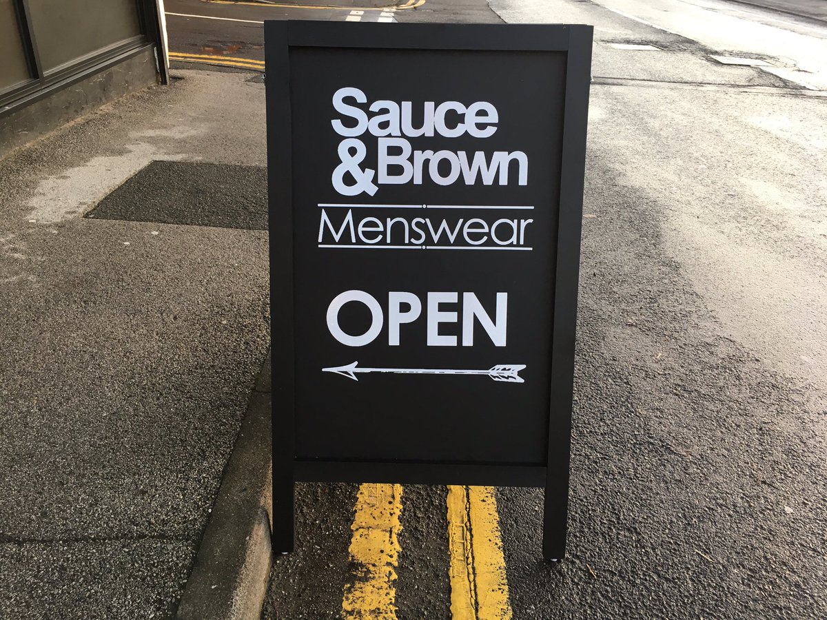 SauceandBrown's tweet photo. On trend today with our Black Sign.
#BlackFriday #Asnormal #Menswear #Independent #Black https://t.co/5ent9l9HdT