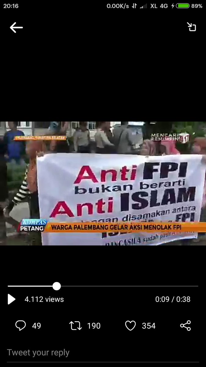 #RakyatTolakKerasFPI