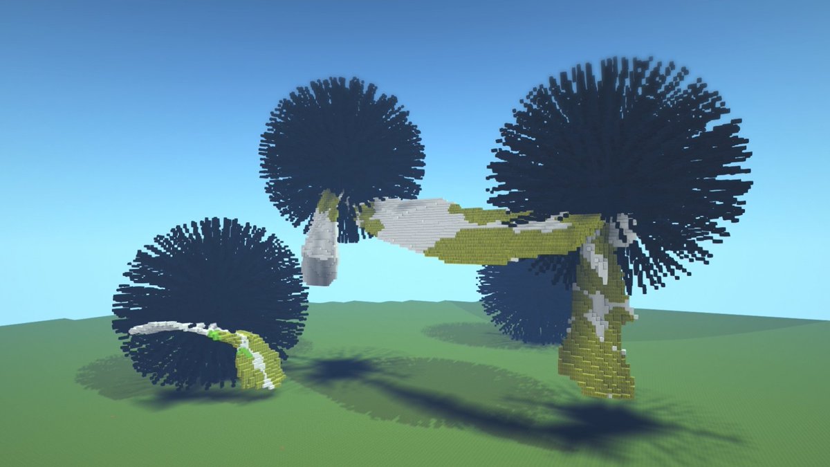 dokukinoko_kue's tweet image. マインクラフトでキャベツを食べるウニを作りました
#Minecraft