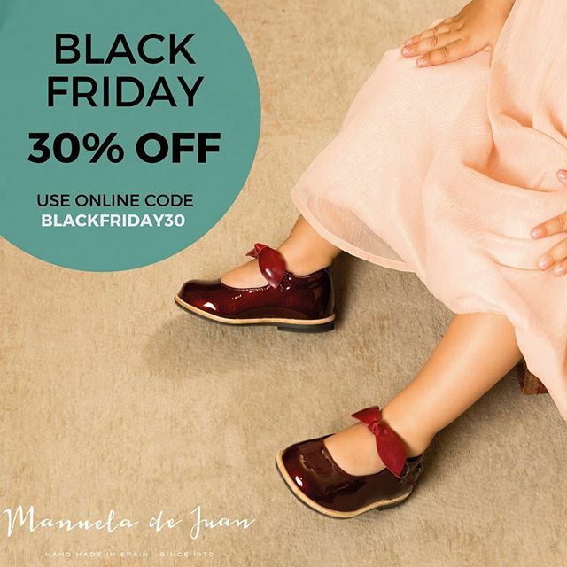 manueladejuan's tweet photo. 🖤Happy Black Friday🖤 
Enjoy our 30% off on our website using the code: BLACKFRIDAY30
#manueladejuan #handmadeinspain #girlsshoes #boysshoes #kidsshoes #blackfriday #bestdeals #enjoysale  https://t.co/W2S35OPB0R https://t.co/woQhGTrDHy