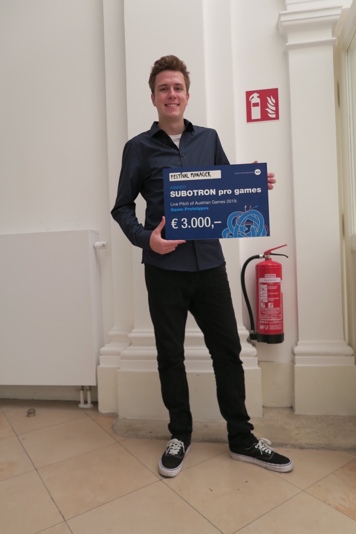 we have headliner! #festivalmanager won the live pitch competition 2019 in the prototype category last night! congrats! encore! thx for an exciting night, devs, audience, jury, #awskreativwirtschaft