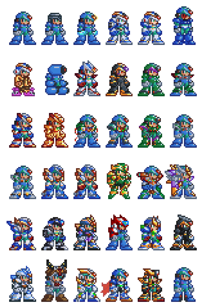 Megaman X Ultimate Armor Sprites
