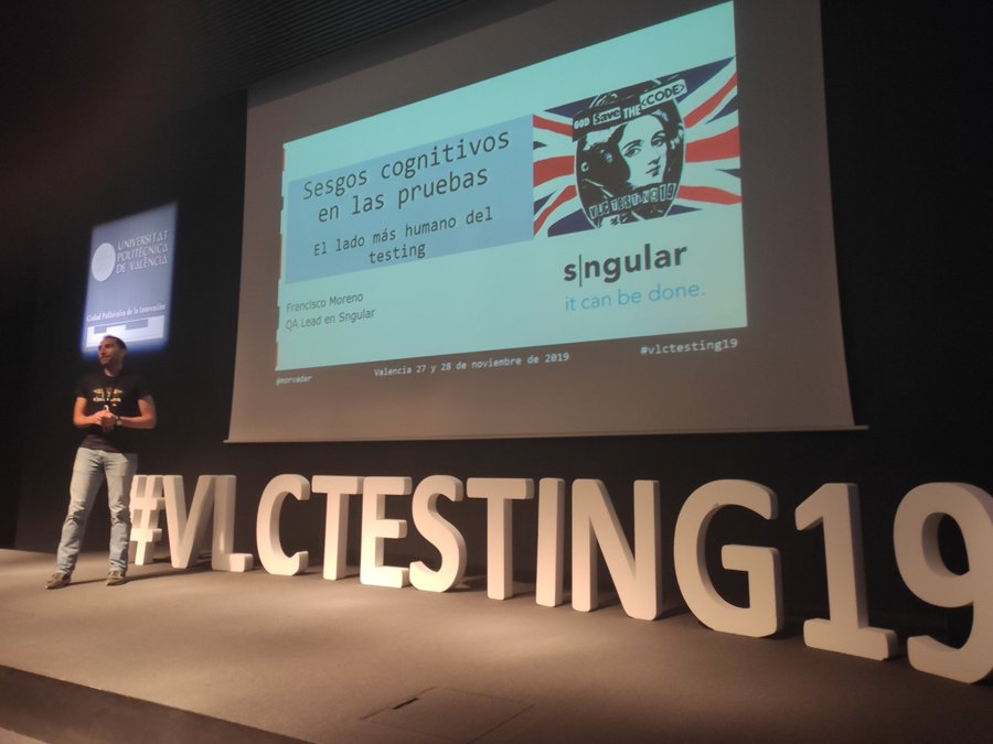 morvader's tweet photo. Un placer haber participado en la #vlctesting19 . Gran labor de @mmannise y el @ITI_TIC organizando este evento año tran año y dejando claro que la comunidad de #testing en España no para de crecer.
Nos vemos el año que viene! https://t.co/yGJFWU3hY3