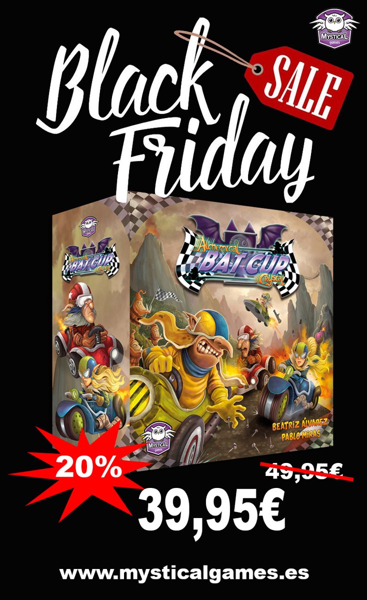 mystical_games's tweet photo. OFERTA BLACK FRIDAY BAT CUP!!!
Consigue Bat Cup con un 20% de descuento desde hoy, hasta el Lunes 2 de Diciembre. 
https://t.co/7PK5ZdPmzl

#BlackFriday #BatCup #juegodemesa #boardgame #descuentos #MysticalGames https://t.co/l3aIZaj9hv