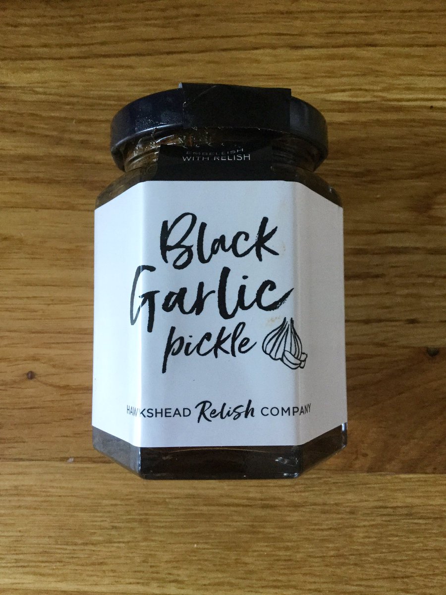 I am having some great fun creating new recipes with @hawksheadrelish award winning Black Garlic Pickle! I’ll keep you updated #EmbellishWithRelish 🎄