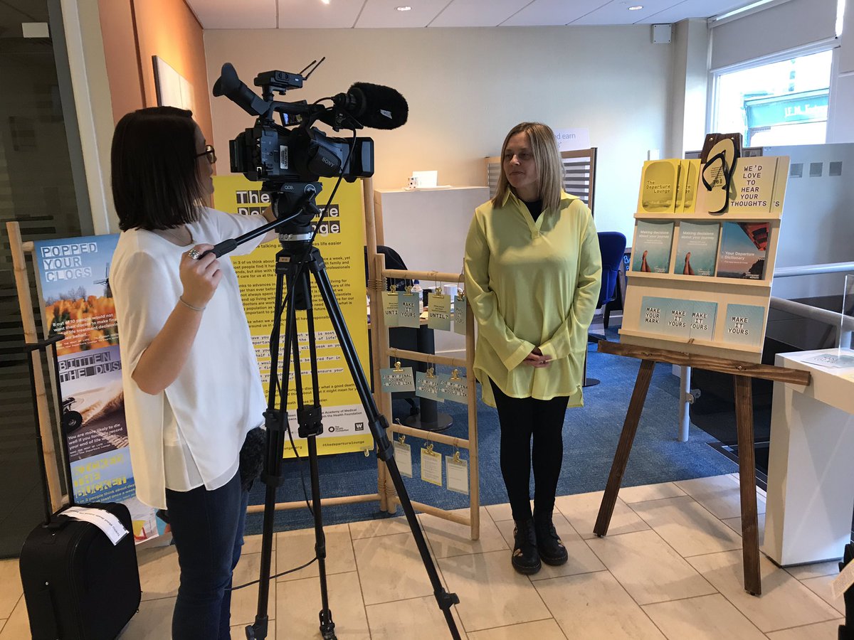 Being filmed by <a href="/ITVWales/">ITV Wales News</a> for our Departure Lounge in Powys, watch this space  <a href="/USWcomms/">USW Comms & Public Affairs</a> @USWCareSciences <a href="/acmedsci/">Academy of Medical Sciences</a> <a href="/UniSouthWales/">University of South Wales</a> <a href="/PaulaHopes1/">Paula Hopes 💙</a> @ElizabethFair74 <a href="/Sar_Whe/">Sarah J Wheeler. RN, MSc, QN</a> <a href="/ChurcherClare/">Clare Churcher 💛</a> @jessmainITV