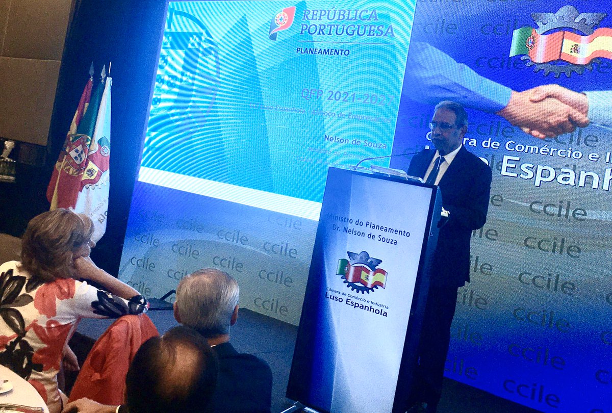 #MP, Nelson de Souza, hoje, no almoço com empresários da Câmara de Comércio e Indústria Luso-Espanhola. #fundoscomunitarios #PT2020 #XXIIGoverno