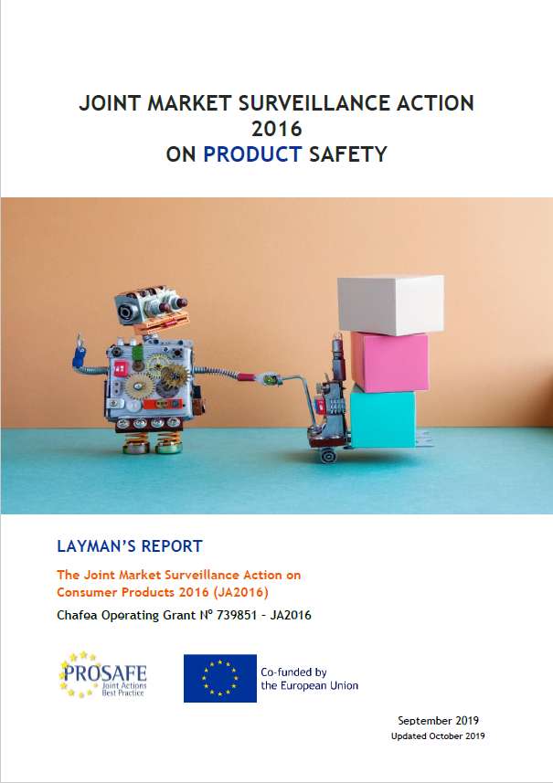 PROSAFE_ORG's tweet photo. The #EU-funded #JA2016 Layman Report featuring project achievements and final inspection & testing results is out! Find out how JA2016 made a difference in the Single Market thanks to #MarketSurveillance Authorities cooperatively taking enforcement actions.https://t.co/QGFl4xQglu https://t.co/VN5fKl1WFl