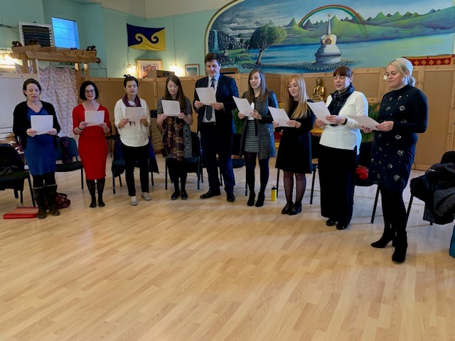 Our Blackadders Choir practising for the staff Christmas Party during their lunch break 🎶 Same time next week 😉 

#FridayFeeling #ChristmasParty