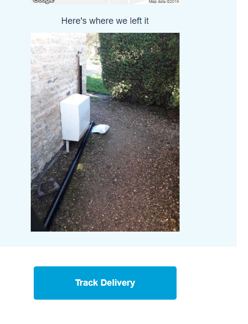 Shillster1's tweet photo. @jlandpartners this delivery by @Hermesparcels of an electrical item has fell well below what I would expect and have paid you extra for. Not only have they left it outside to get rained on, they have knocked our downpipe over after throwing it through our side gate! https://t.co/BnaxBmuYT0
