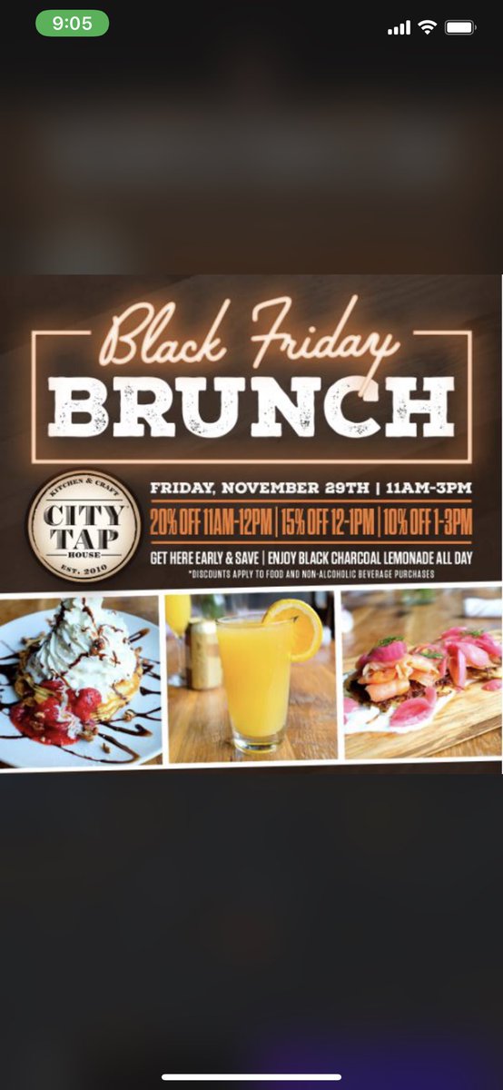UOut_'s tweet photo. If you haven’t been to @CityTapBoston for Brunch, you’re missing out. Up to 20% off TODAY. Get there early, it’ll fill up quick! https://t.co/ttATJSiL10
