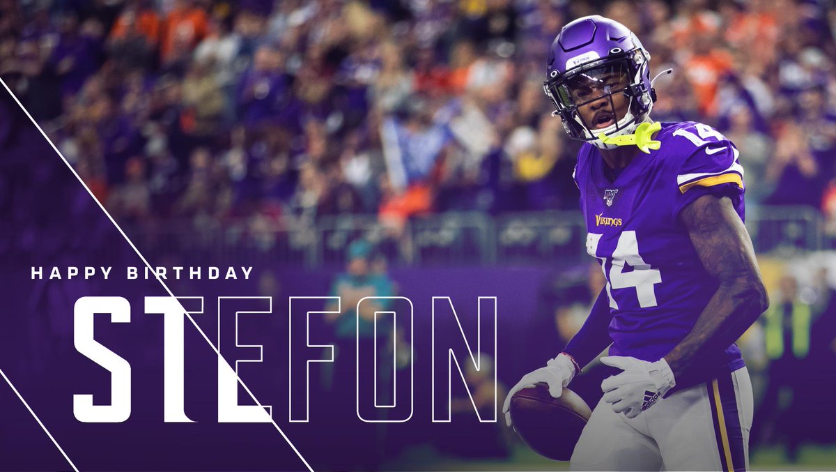 Vikings's tweet photo. Happy birthday, @stefondiggs!!! https://t.co/XghVqGAqNQ