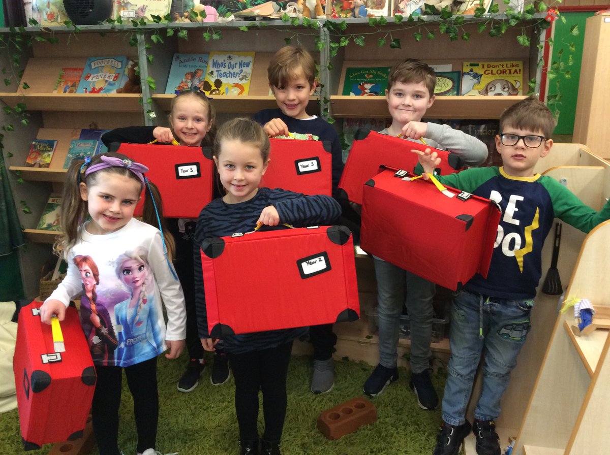 Well done to  the superstars who were chosen to take home our special reading suitcases for the weekend. Enjoy your hot chocolate and books! #readingforpleasure #booksarefun