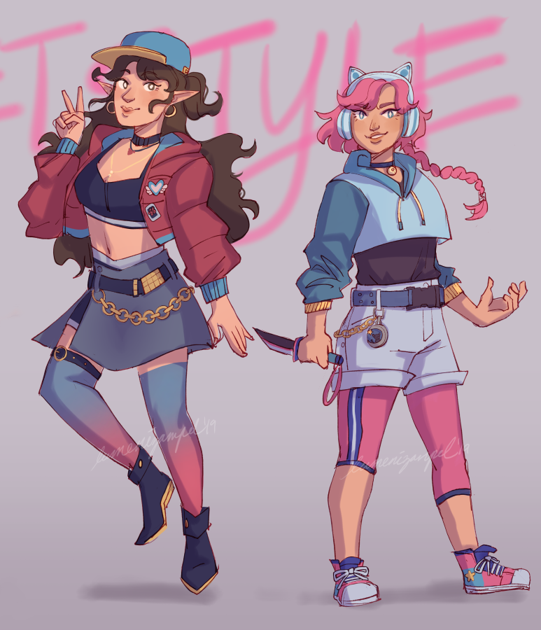 ✨ street style skin line redesigns/revisions ✨

(barely did anything with ying cause tbh i like her skin a lot... also weapons arent final lol)

#paladins #paladinsgame #paladinsart #pcotr
