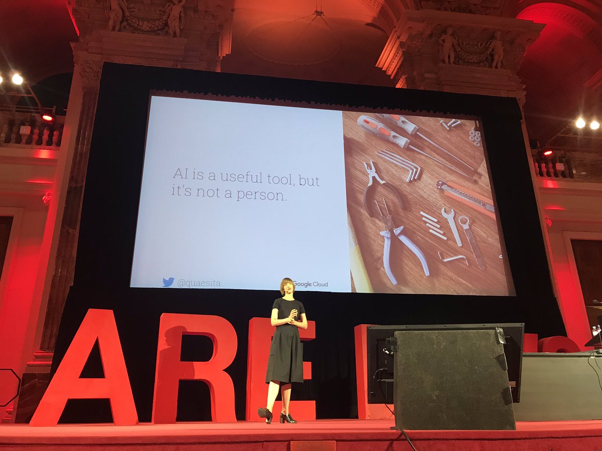 there is not one right answer^^ Correct answers depend on what people want the Systems to do =&gt; It depends on the quality of the decision maker! Human decision making starts with the goals set out by leaders! So true <a href="/quaesita/">Cassie Kozyrkov</a> !  <a href="/women_in_ai/">Women in AI</a> @ <a href="/WeAreDevs/">WeAreDevelopers</a>