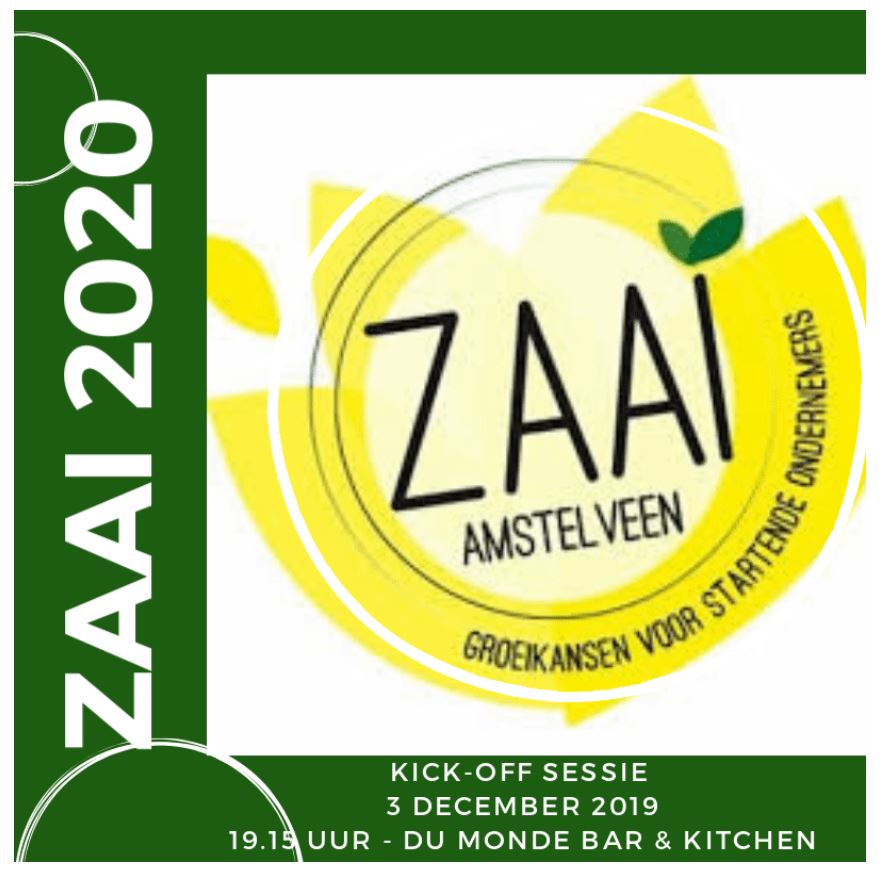Niet vergeten! Dinsdag 3 december is de kick-off sessie van ZAAI 2020. Aanmelden kan nog via zaaiamstelveen.nl/evenement/kick…