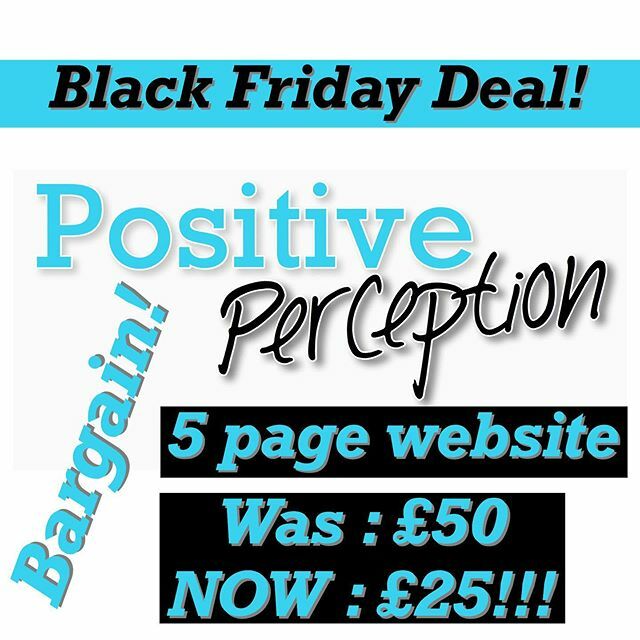 PositivePercep's tweet photo. Crazy Black Friday deal! Get a 5 page website created for you, for only £25!! Normally £50. So grab a bargain whilst you can. .
Message us to get your deal, this offer will only be available for this weekend. .
. ———————————
https://t.co/C3CpfZ7E1k
————… https://t.co/HNSBZ6fAZw https://t.co/dKKoZ4QLNL