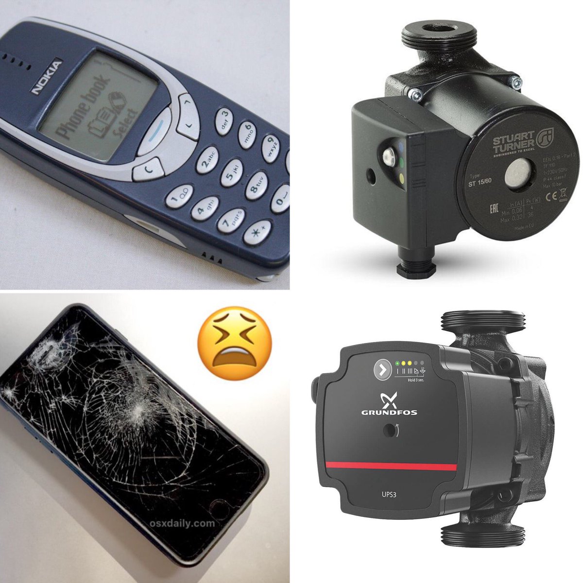 MarmadukeSidney's tweet photo. When was the last time a Nokia 3310 let you down? #JustSaying #NewKidsOnTheBlock Stuart ST-15/60 For The Win! #BantersaurusRex @Installermag @phpi https://t.co/2AUDRRl16W https://t.co/heMEZjSImY