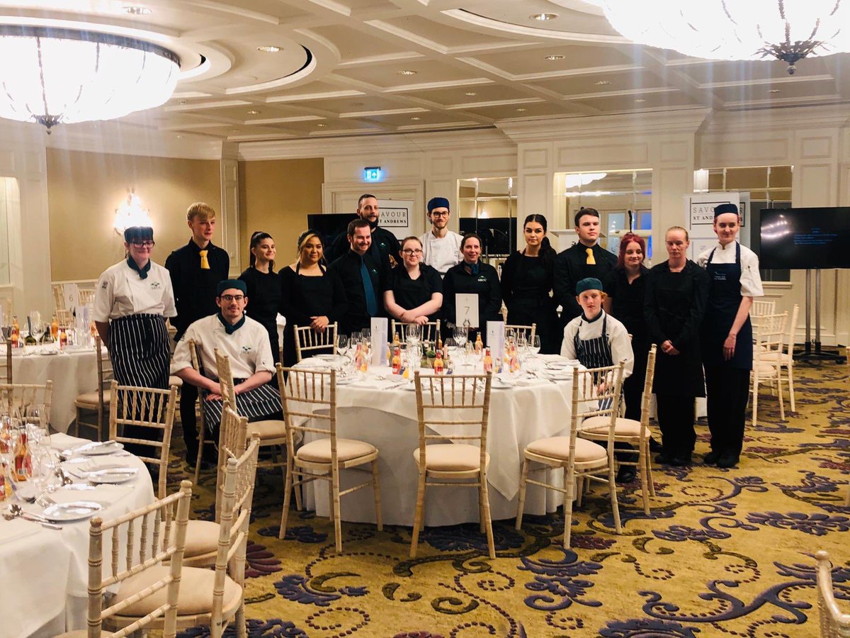 Amazing opportunity for both <a href="/SRUCHospitality/">SRUCHospitality</a> @sruc and <a href="/fifecollege/">Fife College</a> hospitality students to be involved in <a href="/SavourStAndrews/">Savour St Andrews</a> dinner celebrations <a href="/OldCourseHotel/">Old Course Hotel</a> well done to all students who took part ! Amazing team effort 👩‍🍳 👨‍🍳