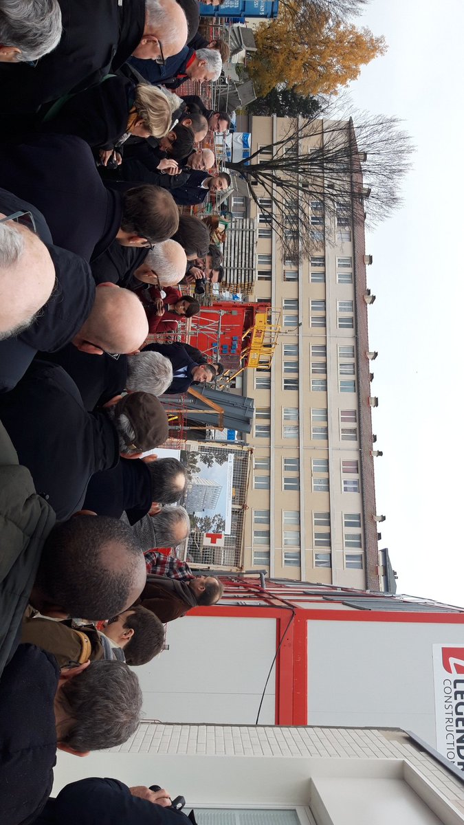 helene_argentin's tweet photo. Première pierre @habitat_76 . Moment symbolique pour les 100 de notre belle maison. https://t.co/SyhEWM0M69