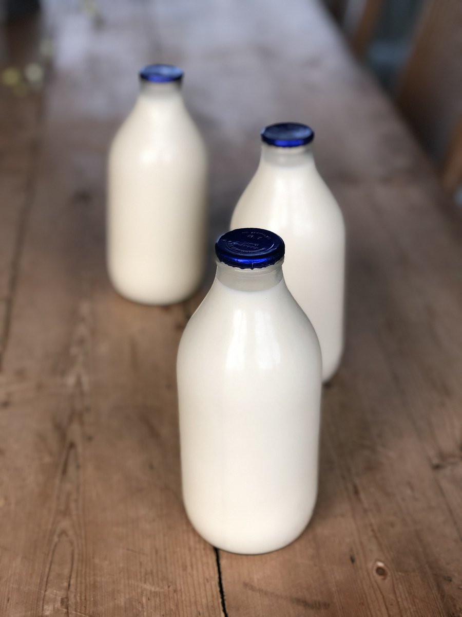 RedhillFarmPork's tweet photo. We now have MILK!!  Fresh, lovely Milk in glass bottles available from our Redhill Farm Shop in the Bail #Lincoln  Another plastic free solution to go with our low or no packaging in our shop. Bring you own containers for meat.  #PlasticFreeLincoln @VisitLincoln #BuyLessBuyBetter https://t.co/kZQQ1H2yLT