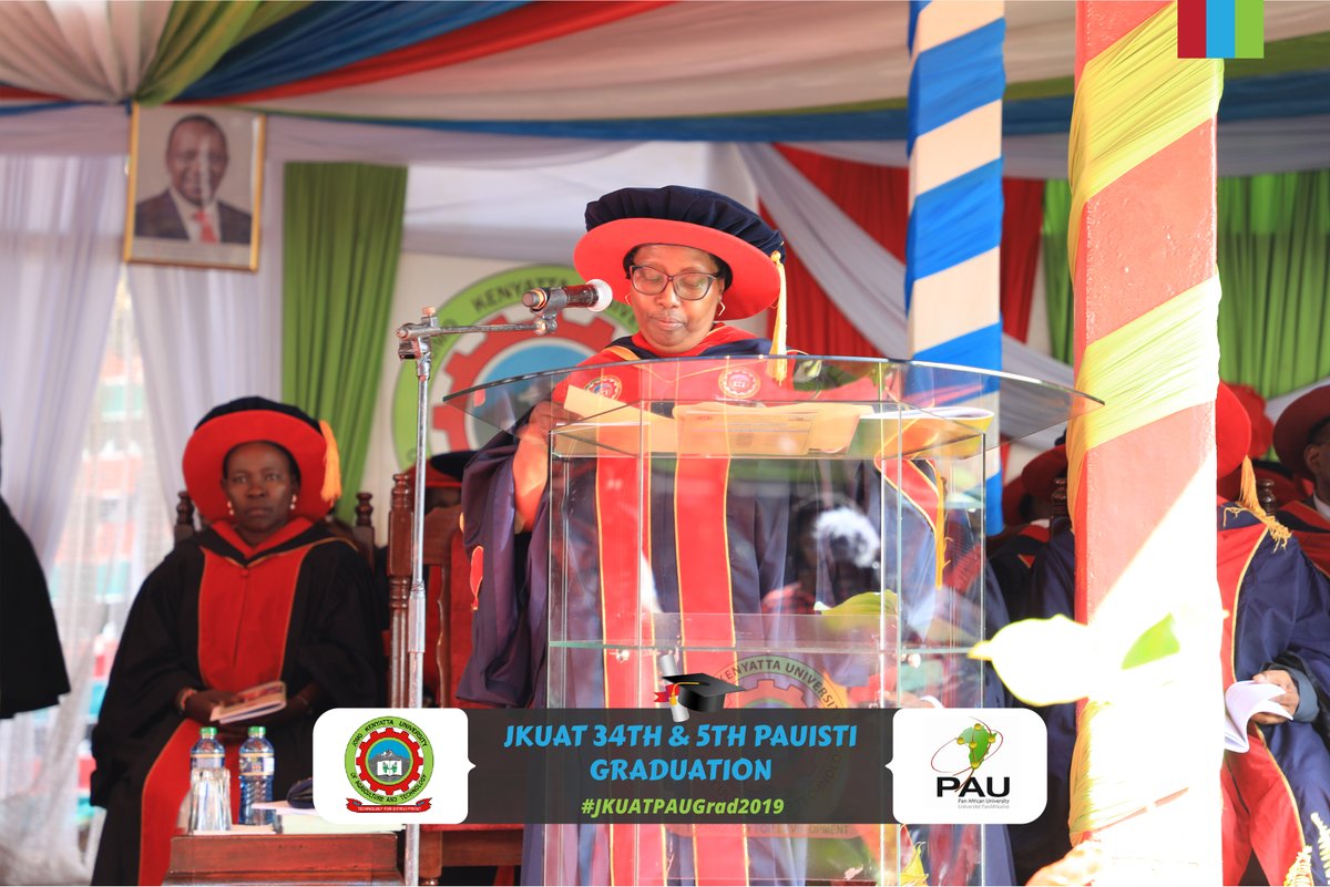 Discover JKUAT (@discoverjkuat) on Twitter photo Prof. Victoria Wambui Ngumi, Vice Chancellor JKUAT: Today we celebrate the academic accomplishment of 4,739 graduands of which 4,075 are undergraduates, 567 masters and 97 doctorates drawn from both JKUAT and PAUSTI. #JKUATPAUGrad2019 <a href="/pauisti/">PAUSTI</a> <a href="/VC_JKUAT/">Vice Chancellor, JKUAT</a> ^DP Prof. Victoria Wambui Ngumi, Vice Chancellor JKUAT: Today we celebrate the academic accomplishment of 4,739 graduands of which 4,075 are undergraduates, 567 masters and 97 doctorates drawn from both JKUAT and PAUSTI. #JKUATPAUGrad2019 <a href="/pauisti/">PAUSTI</a> <a href="/VC_JKUAT/">Vice Chancellor, JKUAT</a> ^DP