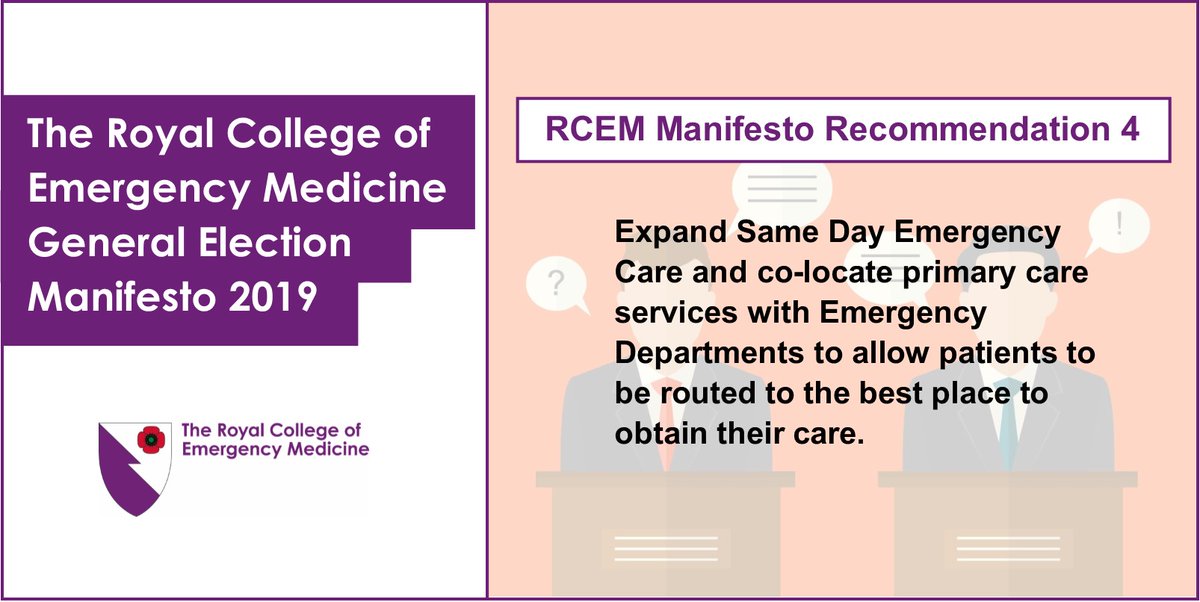 RCollEM's tweet photo. Good morning! With 10 days to go until #GE19 check out #RCEMmanifesto recommendation 4 below. Read our full manifesto here: https://t.co/Ojpjfc0sqn #SupportAandE https://t.co/j4tJF0MZGK