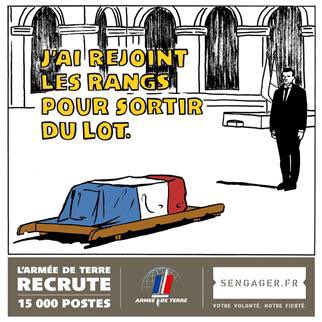 Profonde indignation et incompréhension à la vue de ce dessin de <a href="/Charlie_Hebdo_/">Charlie Hebdo</a> . Mes pensées vont d’abord aux familles de tous les soldats morts au combat pour défendre nos libertés.