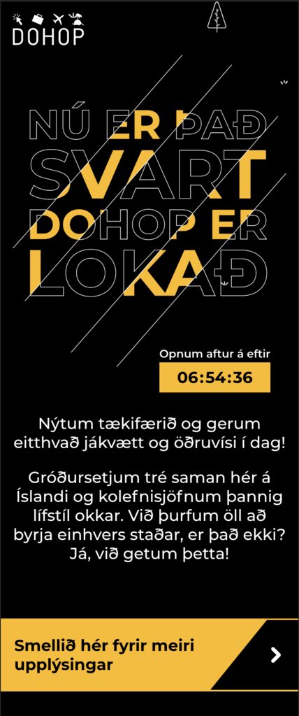 Slökum á í þessari neysluhyggju sem fer sí aukandi og gerum eitthvað jákvætt fyrir plánetuna okkar í dag 💚 dohop.is
dohop.com #BlackFridayMe #BlackFriday2019 #BlackFriday