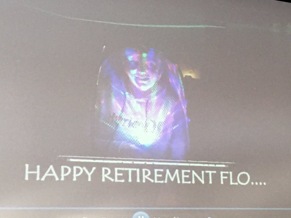 Happy retirement to Flo  #flosfinalforum  @jo3grace