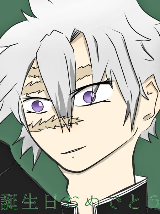 KKSさんがTwitterに投稿した不死川実弥(鬼滅の刃)のイラスト。