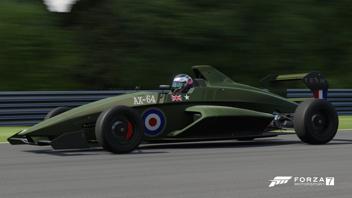 ApexMelvyn's tweet photo. Today is the final round of #LCRF4, and since it's in Brands Hatch I decided to try and adapt my livery to an RAF theme! ๐ฌ๐ง
Hopefully I can secure 3rd in the championship ๐ #TeamLCR https://t.co/bDZg9PDass
