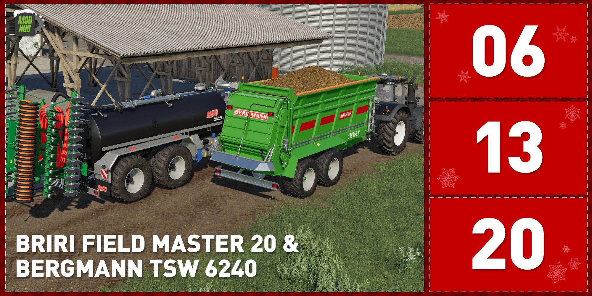 Farming Simulator on Twitter: "You asked for them and for Christmas, we're  bringing them! In the next four weeks, we'll release the Agritechnica Mods  to the InGame Modhub of FS19. Today we're