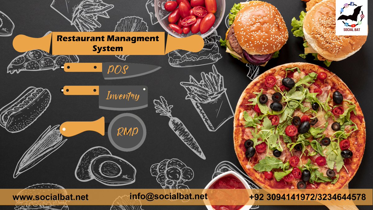 Socialbat1's tweet photo. It's all about Social Bat products.

Launched our Restaurant Management System, this will help the mangers in performing the operations, easy to use easy to buy.

Contact us for details and demo.
Phone: 0309 4141972

#Restaurant #SocialBat #software #launched https://t.co/zjjh76XvHs