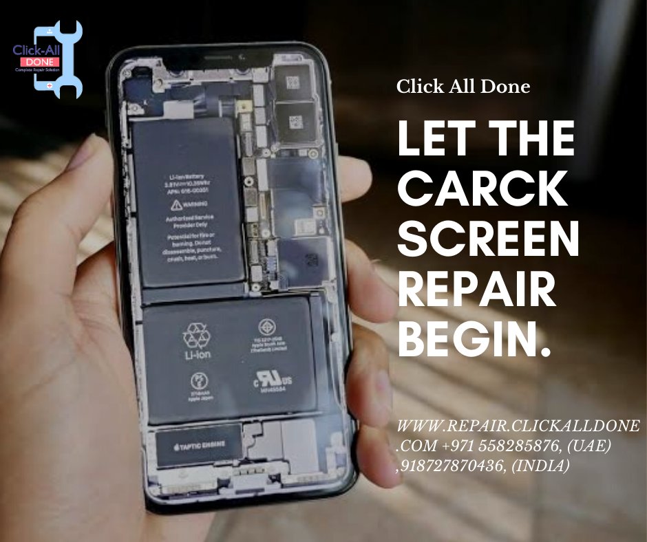 LET THE CRACK SCREEN REPAIR BEGIN CONTACT US : +918727870436(INDIA) +971558285876(UAE) EMAIL US : contact@clickalldone.com #mobilerepair #iphone #samsung #screenrepair #smartphone #repair #iphonerepair #apple #huawei #technology #tech #phonerepair #datarecovery