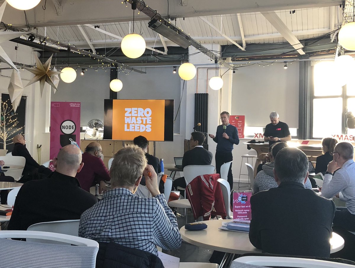 ZeroWasteLeeds's tweet image. @TheSocBiz talking today at #PlanetData at @ODILeeds about a few of our projects around school uniforms, fashion and running clubs &amp;amp; races - and how people can get involved. More on us here zerowasteleeds.org.uk