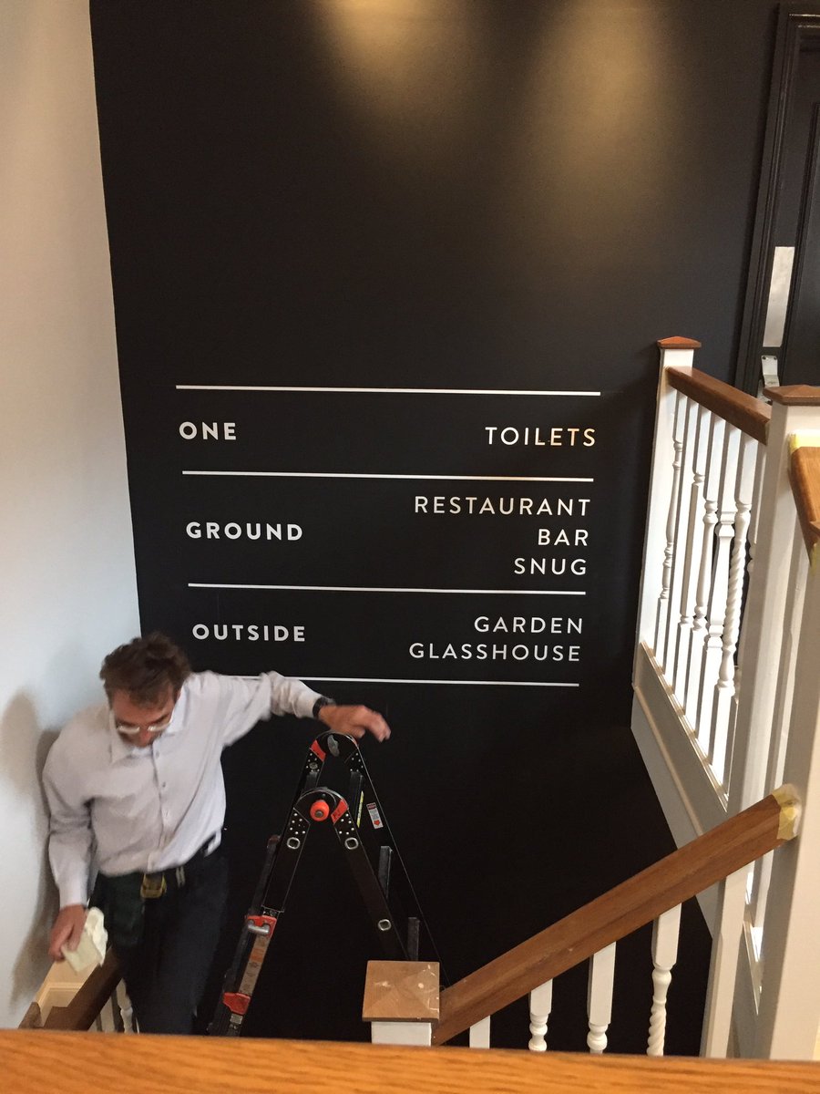 jconnorsigns's tweet image. Recent projects completed at a bar in Moseley using all methods -#traditionalsignwriting, #etchvinylgraphics, #wayfindingsigns