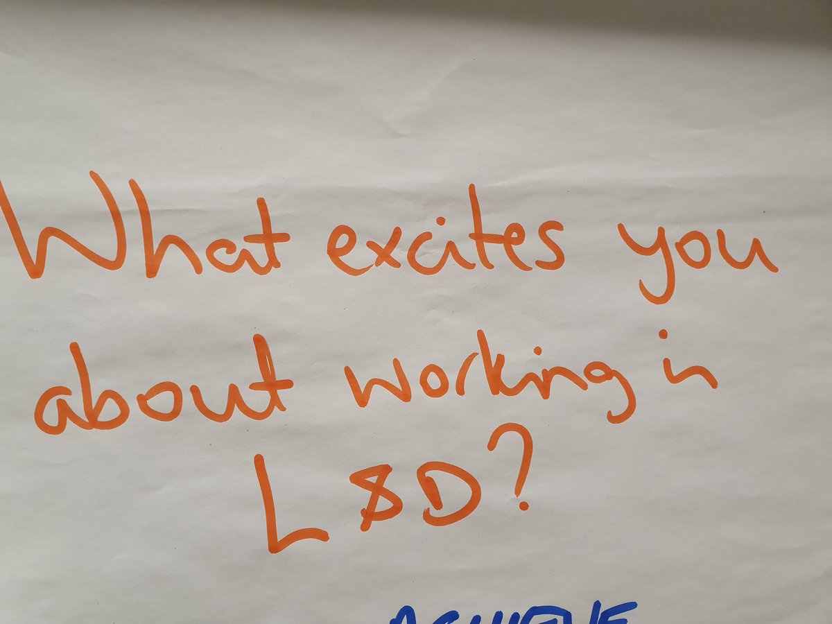 sukhpabial's tweet photo. Got here a bit late, and here are some of the questions we've started to answer to encourage thinking using World Cafe-esque approach. #LDCU19 https://t.co/ngLO18SIVl