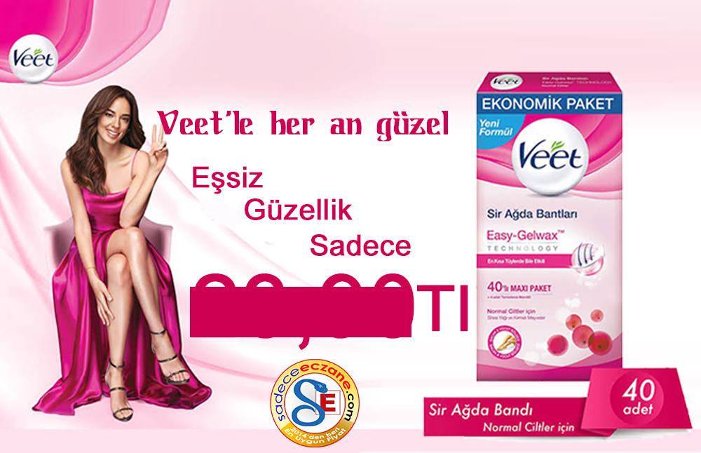 SadeceEczane's tweet photo. Veet ağda bandı kampanya fiyatı ile 
https://t.co/PvRcrdkLTK da https://t.co/W5cz2BB6z4